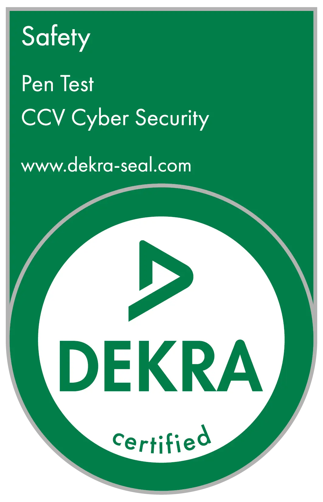 dekra ccv certified seal image